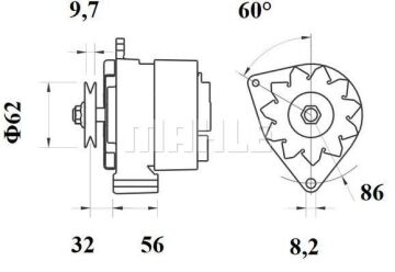 MG 522 Z1660 14V 55A   3838922051049 LETRİKA MAHLE ISKRA MG522 72735521 11201511500 BOSCH 0120489183 DELCOREMY DRA2960 5002271

1323912 1323912