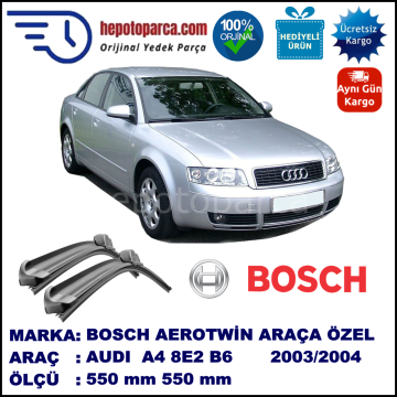 AUDI A4 [8E2; B6] 11.2003-12.2004 550/550 mm Bosch Aerotwin Araca Özel Silecek