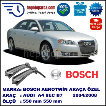 AUDI A4 [8EC; B7] 11.2004-06.2008 550/550 mm Bosch Aerotwin Araca Özel Silecek