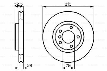 Fren Diski, Ön, [315,0 /28,0-26,4 mm]BMW M 3 Coupe 199209 - 199509; M 3 199401 - 199509; M 3 Cabrio 199401 - 199512; Z 3 M 3.2 200102 - 200209; Z 3 M 3.2 Coupe 200103 - 200206; Z 3 M 3.2 Coupe 199709 - 200007; M 3 Coupe 199309 - 199612; M 3  BMW 3411