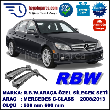 MERCEDES C-CLASS [W204] MUZ SİLECEK TAKIMI RBW ARACA ÖZEL (2008-2013)