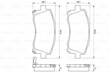Disk Balata - Ön - [WVA 23558] - [137,6x59,7x17,8  Forester 2.0i 4x4 199803 - 200205; Forester 2.0i 4x4 199701 - 199807; Impreza 2.0i 4WD Turbo Sedan 199312 - 199807; Forester 2.0i S Turbo 4x4 199803 - 200205; Impreza 2.0i 4WD Kombi 200010 - 200706;