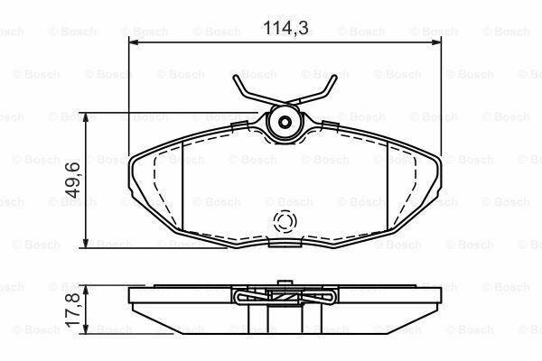 Disk Balata - Arka - [WVA 23424] -  [ 114,3X49,6X1 S-Type 3.0 24V 199810 - 200803; S-Type 2.7 D 200406 - 200803; S-Type 2.5 24V 200110 - 200507; S-Type 4.0 32V 199810 - 200204; S-Type 4.2 V8 32V 200110 - 200803 LIN XW4ZA2200AA; JAG XR8