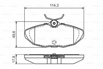 Disk Balata - Arka - [WVA 23424] -  [ 114,3X49,6X1 S-Type 3.0 24V 199810 - 200803; S-Type 2.7 D 200406 - 200803; S-Type 2.5 24V 200110 - 200507; S-Type 4.0 32V 199810 - 200204; S-Type 4.2 V8 32V 200110 - 200803 LIN XW4ZA2200AA; JAG XR8