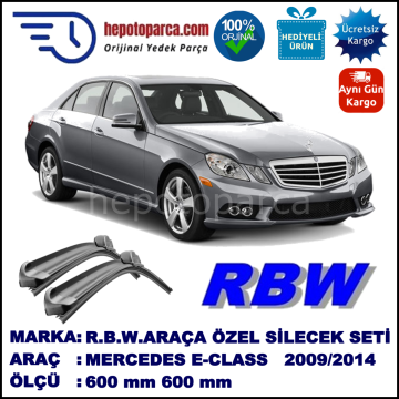 MERCEDES E-CLASS [W212] MUZ SİLECEK TAKIMI RBW ARACA ÖZEL (2009-2014)