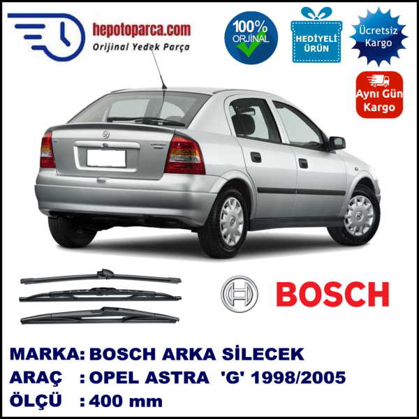 OPEL Astra [G] 400 mm 03.1998-01.2005 BOSCH Arka Silecek