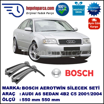 AUDI A6 [4B2; C5] 06.2001-05.2004 550/550 mm Bosch Aerotwin Araca Özel Silecek