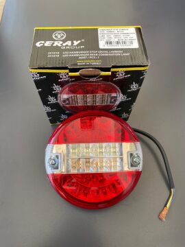 201618 HAMBURGER STOP LAMBASI LED SİSTEMLİ 12V  Y.M 4 FONK.