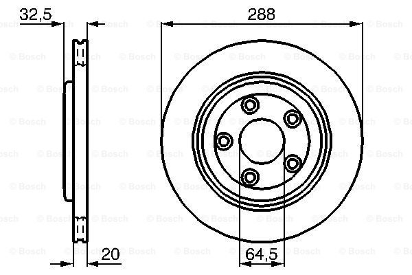 Fren Diski, Arka, [288 /20-18,5 mm], Hava KanallıJ S-Type 3.0 24V 199810 - 200803; S-Type 2.7 D 200406 - 200803; S-Type 2.5 24V 200110 - 200507; S-Type 4.0 32V 199810 - 200204; XJ6 3.0 24V 200303 - 201007; S-Type 4.2 V8 32V 200110 - 200803; XJ 8 4.2