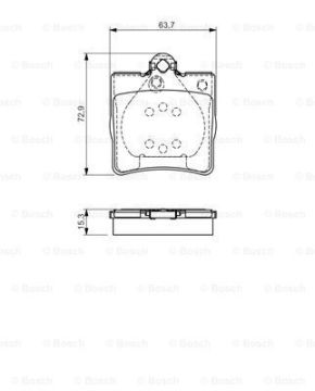 Disk Balata - Arka - [WVA 21919] - [63,7x73x15,3 m C 180 KOMPRESSOR 200209 - 200707; C 220 CDI 200303 - 200702; C 200 CDI 200303 - 200707; SLK 200 KOMPRESSOR 200002 - 200403; C 200 CDI 200010 - 200302; C 200 KOMPRESSOR 200005 - 200208; SLK 200 KOMPRE