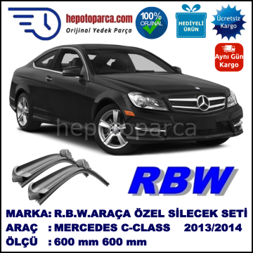 MERCEDES C-CLASS COUPÉ [C204] MUZ SİLECEK TAKIMI RBW ARACA ÖZEL (2013-2014)