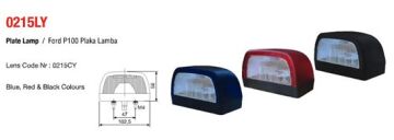 LEDLİ FORD P100 PLAKA LAMBASI YM MAVİ