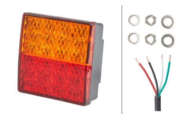 Arka Far Hella Valuefit,Kırmızı/sarı,LED,Sağ,Sol,U not CP65 approved / 40,288,001 /10.0030.500 / E4 17064 / 3 57029001