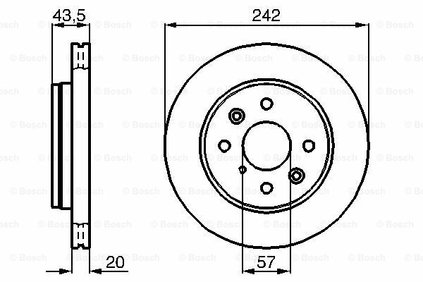 Fren Diski, Ön, [262 /20-18 mm], Hava Kanallı, Civ Shuma I 1.5i 16V Hatchback 199801 - 200012; Spectra 1.8i 16V Hatchback 200101 - 200612; Spectra 1.5i 16V Hatchback 200101 - 200612; Sephia I 1.5i 16V 199801 - 200012; Sephia I 1.5i 16V Hatchback 1998