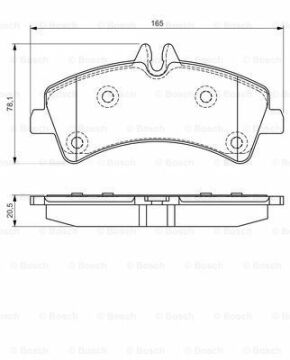 Disk Balata - Arka - [WVA 29217] - [165x78,1x20,5  Crafter 50 2.5 TDI 200604 - ; Crafter 50 2.0 TDI 201105 - ; Crafter 50 2.5 TDI 200905 - ; Crafter 50 2.5 TDI 200604 - 201107; Crafter 50 2.0 BiTDI 201110 - ; Crafter 50 2.0 BiTDI 201107 - ; Crafter 5