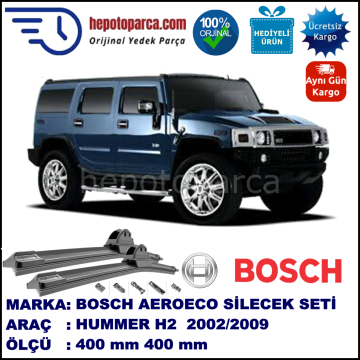 HUMMER H2  09.2002-..., 400 / 400 mm.  RBW  ADAPTÖRLÜ MUZ SİLECEK SETİ