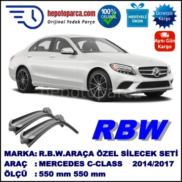 MERCEDES C-CLASS MUZ SİLECEK TAKIMI RBW ARACA ÖZEL [W205] (2014→)