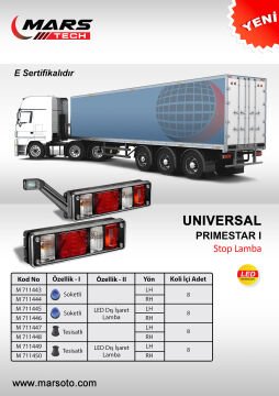 711446 PRIMESTAR I STOP LAMBA SOKETLİ LED DİL SAĞ krone crone HELLA 2VP340961541