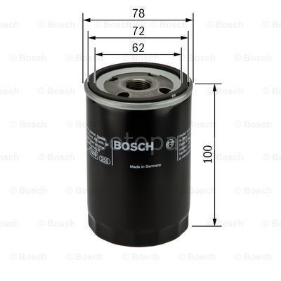 FIAT Panda 750 fire 07.1990 - 12.1992 BOSCH YAĞ FİLTRESİ filitre