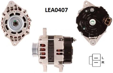 LEA0407  ALTERNATOR 14V/70A HYUNDAI ATOS 1.0, ATOS PRIME 1.0GETZ 1.1 3730002550 LRA02910 600017 63532612 8EL738238001 944390904230 DRA0014 JA1798IR MAN2612 MRA90423 TA000A55601