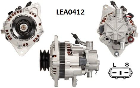 LEA0412  ALTERNATOR 14V/75A/V.P. HYUNDAI H100  2.5 DIESEL