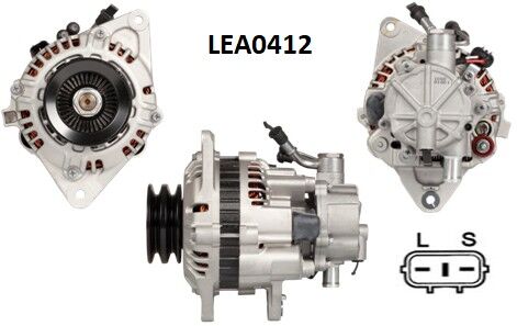 LEA0412  ALTERNATOR 14V/75A/V.P. HYUNDAI H100  2.5 DIESEL 3730047501 3730047503 LRA02340 3730042542 8EL738103001 AF175385 JA1716IR TA000A48901 ALT930 ALT930 DRA4175 AF175207