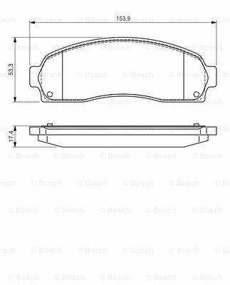 Disk Balata-Ön-[WVA 23472]-[153,9x53,3x17,4 mm]FOR Ranger 4.0i 4x4 ( 09.2000 -  08.2011 )