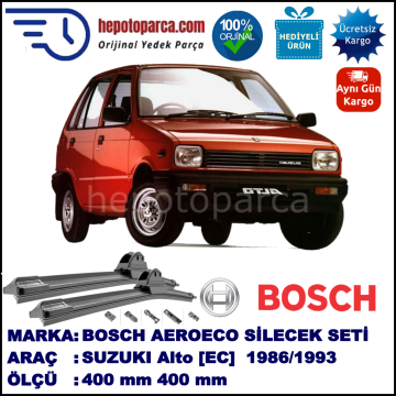 SUZUKI Alto [EC] 01.1986-11.1993, 400 / 400 mm. BOSCH AEROECO Aparatlı Muz Silecek