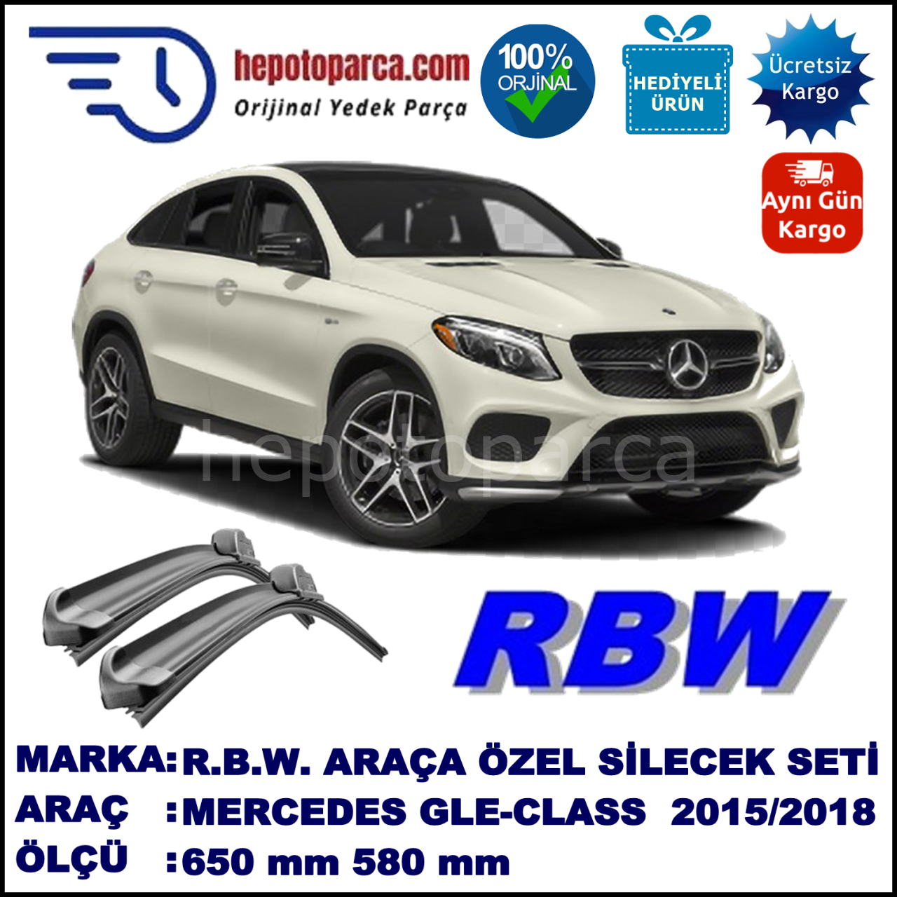MERCEDES GLE-CLASS COUPÉ [C292] MUZ SİLECEK TAKIMI RBW ARACA ÖZEL (2015→)