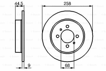 Fren Diski, Ön, [258 /9-8 mm]NISSAN Sunny 2.0i Hatchback ( 10.1990 - 09.1994 ); 100 NX 2.0i ( 10.1990 - 10.1993 ); Sunny 2.0i Hatchback ( 10.1990 - 10.1992 ); 100 NX 2.0i ( 10.1990 - 10.1992 ); Almera 2.0i Hatchback ( 04.1996 - 04.2000  NIS 4320654C0