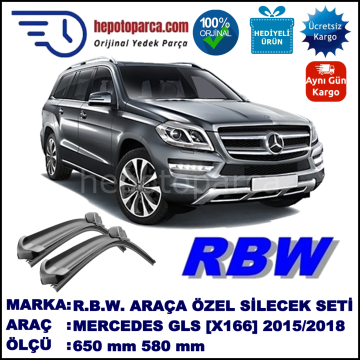 MERCEDES GLS-CLASS [X166] MUZ SİLECEK TAKIMI RBW ARACA ÖZEL (2015→)