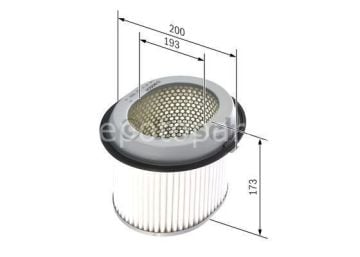 MITSUBISHI Colt 1.5i 04.1988 - 05.1992 BOSCH HAVA FİLTRESİ