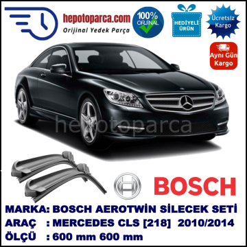 MERCEDES-BENZ Serie CLS Coupé [218] 10.2010-02.2014 600/600 mm Bosch Aerotwin Araca Özel Silecek