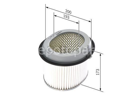 MITSUBISHI Colt 1.6i 16V 04.1988 - 05.1990 BOSCH HAVA FİLTRESİ