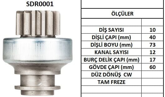 SDR0001  MARS DISLISI-10DIS  MF.INCE FRZ.DODG E-FORD-JCB-LAND ROVER-LEYLAND-NEW HOLLAND-PERKINS