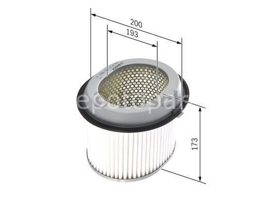 MITSUBISHI Colt 1.6i Turbo 11.1983 - 06.1988 BOSCH HAVA FİLTRESİ