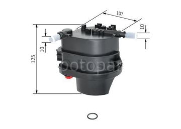 FORD Fusion 1.4 TDCi (10.2002 - 06.2012) BOSCH Filtre Seti filitre