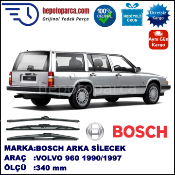 VOLVO 960  340 mm 08.1990-07.1997 BOSCH Arka Silecek