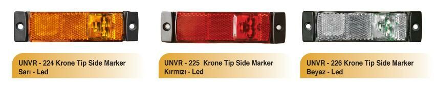 KRONE TİP SİDE MARKER KIRMIZI -LED
