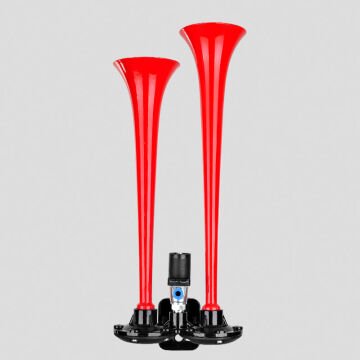 SEGER 80AH2400 24V 2'Lİ DÜZ SES KORNA KIRMIZI