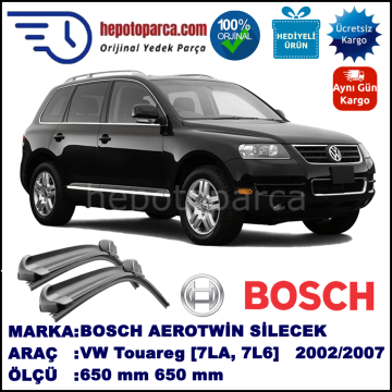 VW Touareg [7LA, 7L6] 11.2002-05.2007 650/650 mm Bosch Aerotwin Araca Özel Silecek