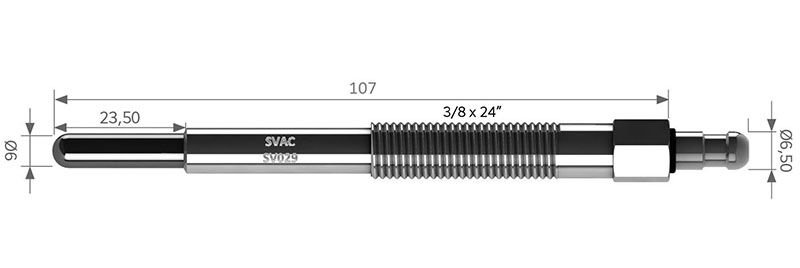SV029 ISITMA BUJİSİ CATERPİLLAR CAT 3304 3T9562 0100800034