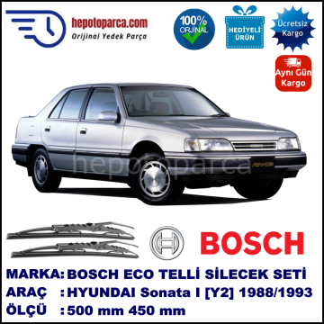 HYUNDAI Sonata I [Y2] 06.88-06.93 500 / 450 mm. BOSCH ECO Telli Silecek 2'li Takım