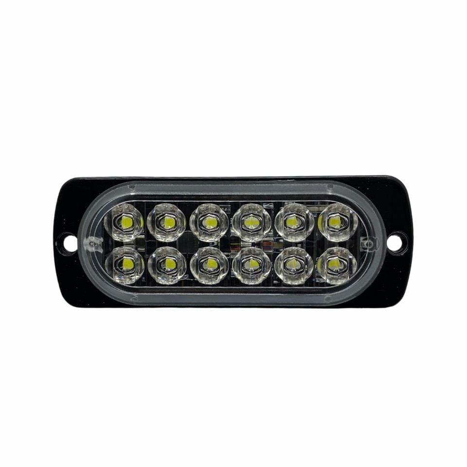 L1131 9V-36V MİNİ BAR 12 LED SARI DÜZ VE ÇAKAR