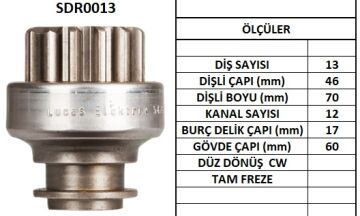 SDR0013  MARS DISLISI-13DIS  FIAT IVECO 129,1 30-,LANCER 300FORD TRANSIT DIZEL 2851 54246340 54246739 54247184 TMB116 398 130447 10103980 42460
