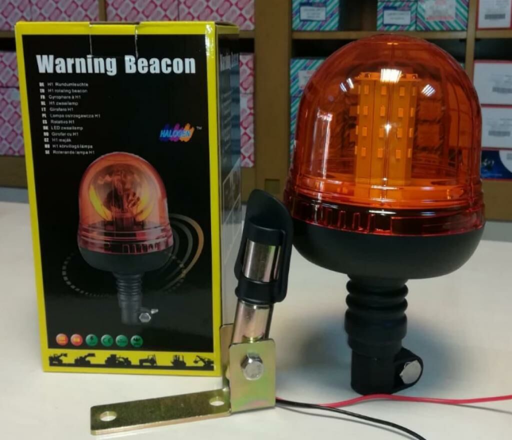 WL136 12V/24V TEPE İKAZ LAMBASI KÖRÜK AYAKLI LD TEPE İKAZ BAĞLANTI BRAKETİ LED