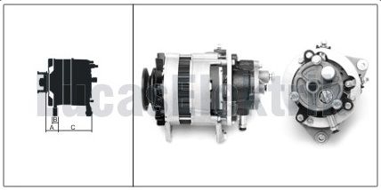 61920169 ALTERNATÖR A127 12V 70A MC LEVEND 80  MİDİBÜS V.P.