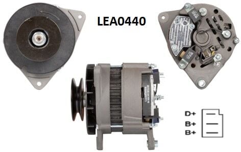 LEA0440  ALTERNATOR A127/28V/55A PERKINS SABR E 47020060 113714 66021594