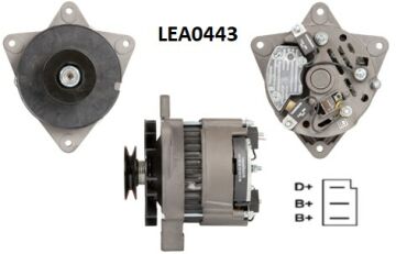LEA0443  ALTERNATOR A127MT/14V/80A UNIVERSAL