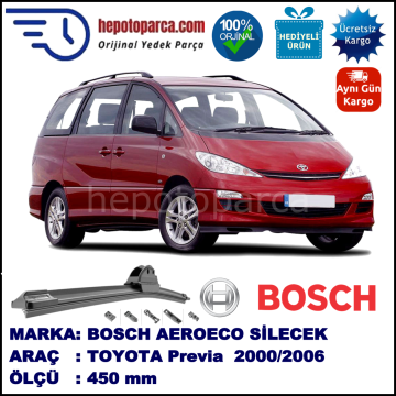 TOYOTA Previa  02.2000-01.2006, 450 / - mm. BOSCH AEROECO Aparatlı Muz Silecek